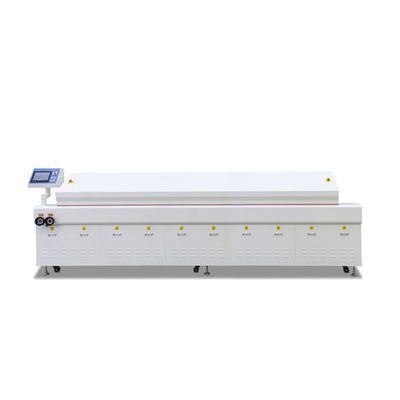 جودة  8 Zone SMT Reflow Soldering Machine with Touch Screen PLC Control مصنع