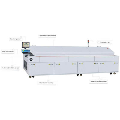 صناعية SMD SMT إعادة تدفق آلة لحام التحكم PLC 400mm عرض PCB